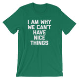 I Am Why We Can't Have Nice Things T-Shirt (Unisex)