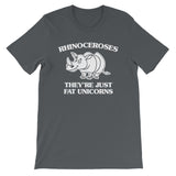 Rhinoceroses (They're Just Fat Unicorns) T-Shirt (Unisex)