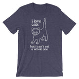 I Love Cats But I Can't Eat A Whole One T-Shirt (Unisex)