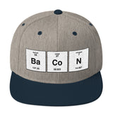 Bacon Periodic Table Element Snapback Hat