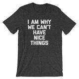 I Am Why We Can't Have Nice Things T-Shirt (Unisex)