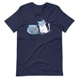 Hunting (Scuba Cat vs. Fish) T-Shirt (Unisex)