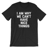 I Am Why We Can't Have Nice Things T-Shirt (Unisex)