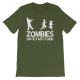 Zombies Hate Fast Food T-Shirt (Unisex)