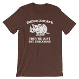 Rhinoceroses (They're Just Fat Unicorns) T-Shirt (Unisex)