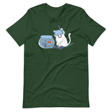 Hunting (Scuba Cat vs. Fish) T-Shirt (Unisex)