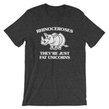 Rhinoceroses (They're Just Fat Unicorns) T-Shirt (Unisex)