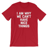 I Am Why We Can't Have Nice Things T-Shirt (Unisex)