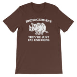 Rhinoceroses (They're Just Fat Unicorns) T-Shirt (Unisex)