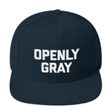 Openly Gray Snapback Hat