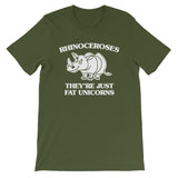 Rhinoceroses (They're Just Fat Unicorns) T-Shirt (Unisex)