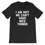 I Am Why We Can't Have Nice Things T-Shirt (Unisex)