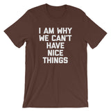 I Am Why We Can't Have Nice Things T-Shirt (Unisex)
