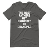 The Best Fathers Get Promoted To Grandpas T-Shirt (Unisex)