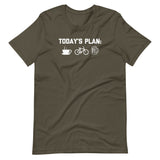 Today's Plan: Coffee, Biking, Beer T-Shirt (Unisex)
