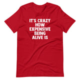 It's Crazy How Expensive Being Alive Is T-Shirt (Unisex)