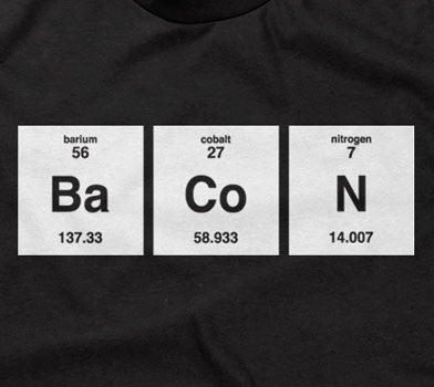 Bacon Periodic Table Element Hoodie (Unisex)