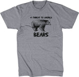 #1 Threat To America (Bears) T-Shirt