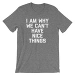I Am Why We Can't Have Nice Things T-Shirt (Unisex)