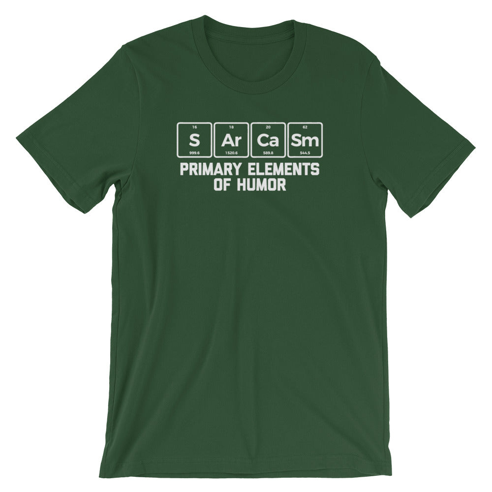 Sarcasm: Primary Elements Of Humor T-Shirt (Unisex)