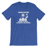 Jesus Saves Hockey T-Shirt (Unisex)