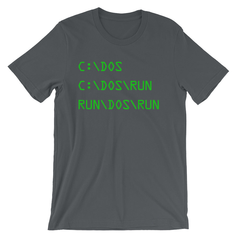 C DOS Run (Run DOS Run) T-Shirt (Unisex)