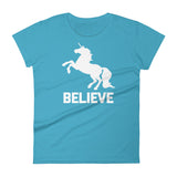 Believe (Unicorn) T-Shirt (Womens)
