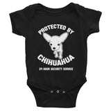 Protected By Chihuahua Infant Bodysuit (Baby)