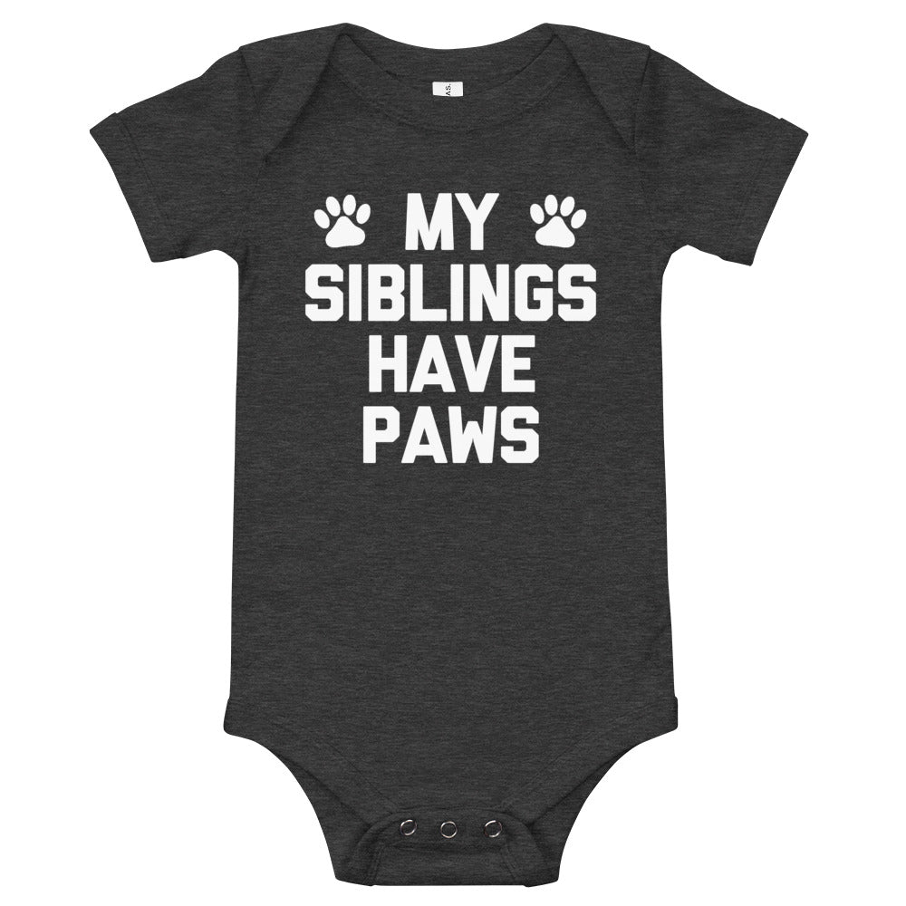 My Siblings Have Paws Infant Bodysuit (Baby)