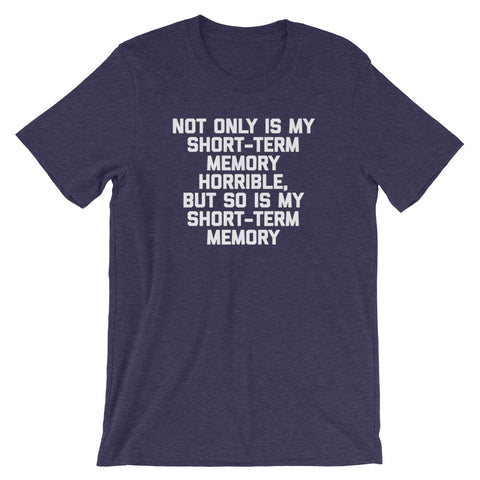 Not Only Is My Short-Term Memory Horrible, But So Is My Short-Term Memory T-Shirt (Unisex)