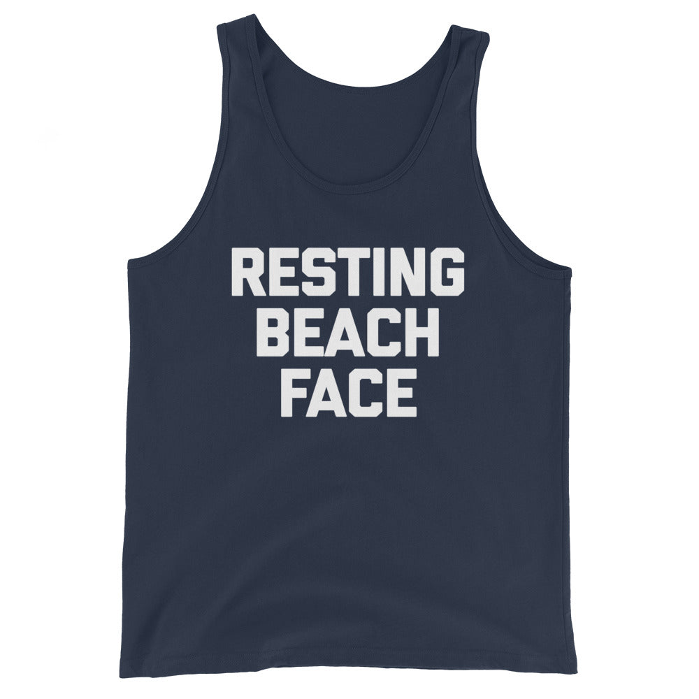 Resting Beach Face Tank Top (Unisex)