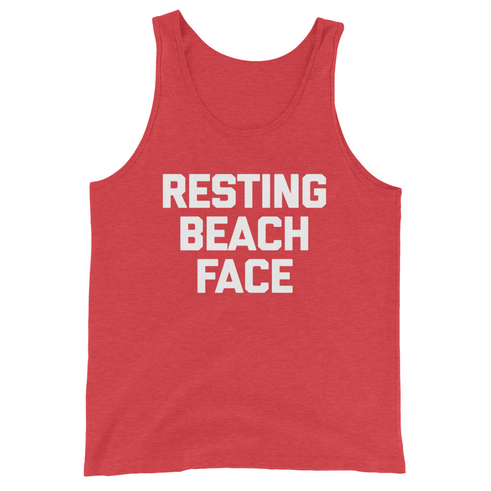 Resting Beach Face Tank Top (Unisex)