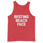 Resting Beach Face Tank Top (Unisex)
