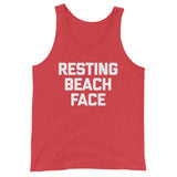 Resting Beach Face Tank Top (Unisex)