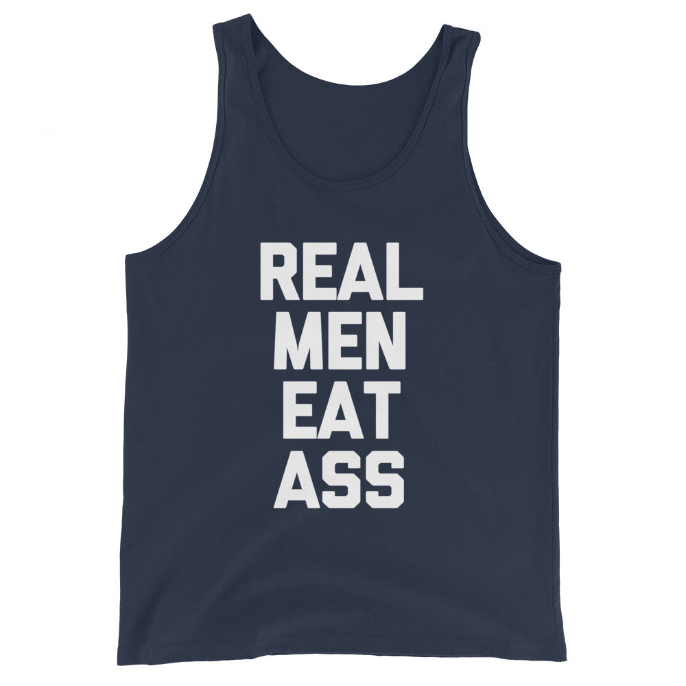 Real Men Eat Ass Tank Top (Unisex)
