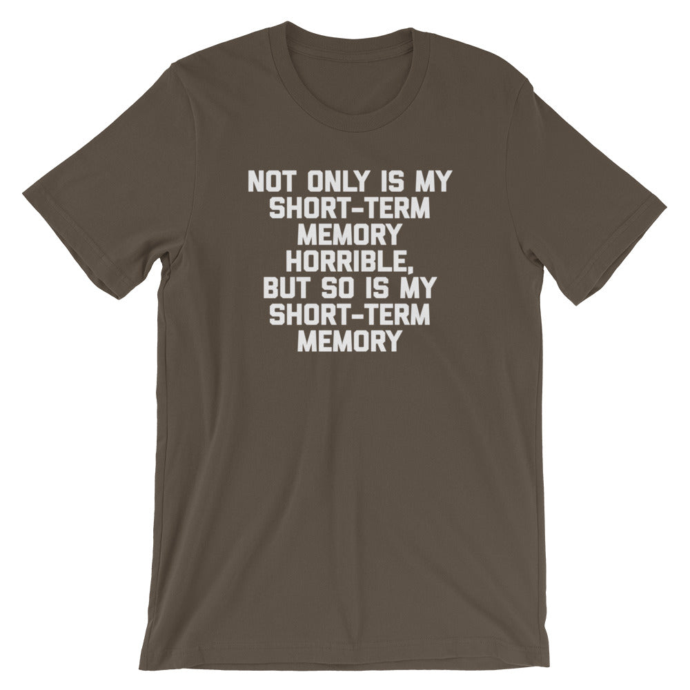 Not Only Is My Short-Term Memory Horrible, But So Is My Short-Term Memory T-Shirt (Unisex)
