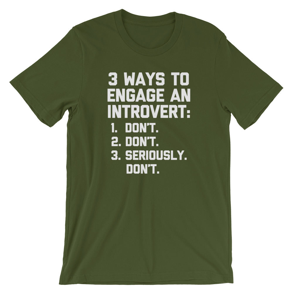 3 Ways To Engage An Introvert T-Shirt (Unisex)
