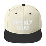 Openly Gray Snapback Hat