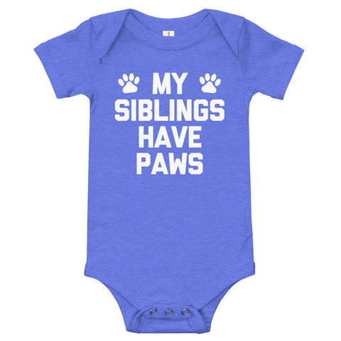 My Siblings Have Paws Infant Bodysuit (Baby)