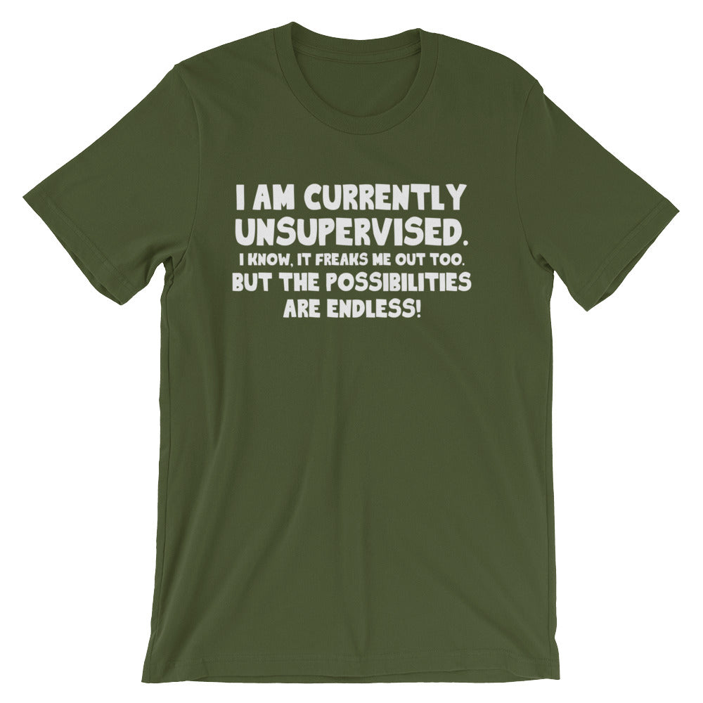 NoiseBot I Am Currently Unsupervised T Shirt Unisex Forest 3XL