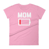 Mom Low Battery T-Shirt (Womens)
