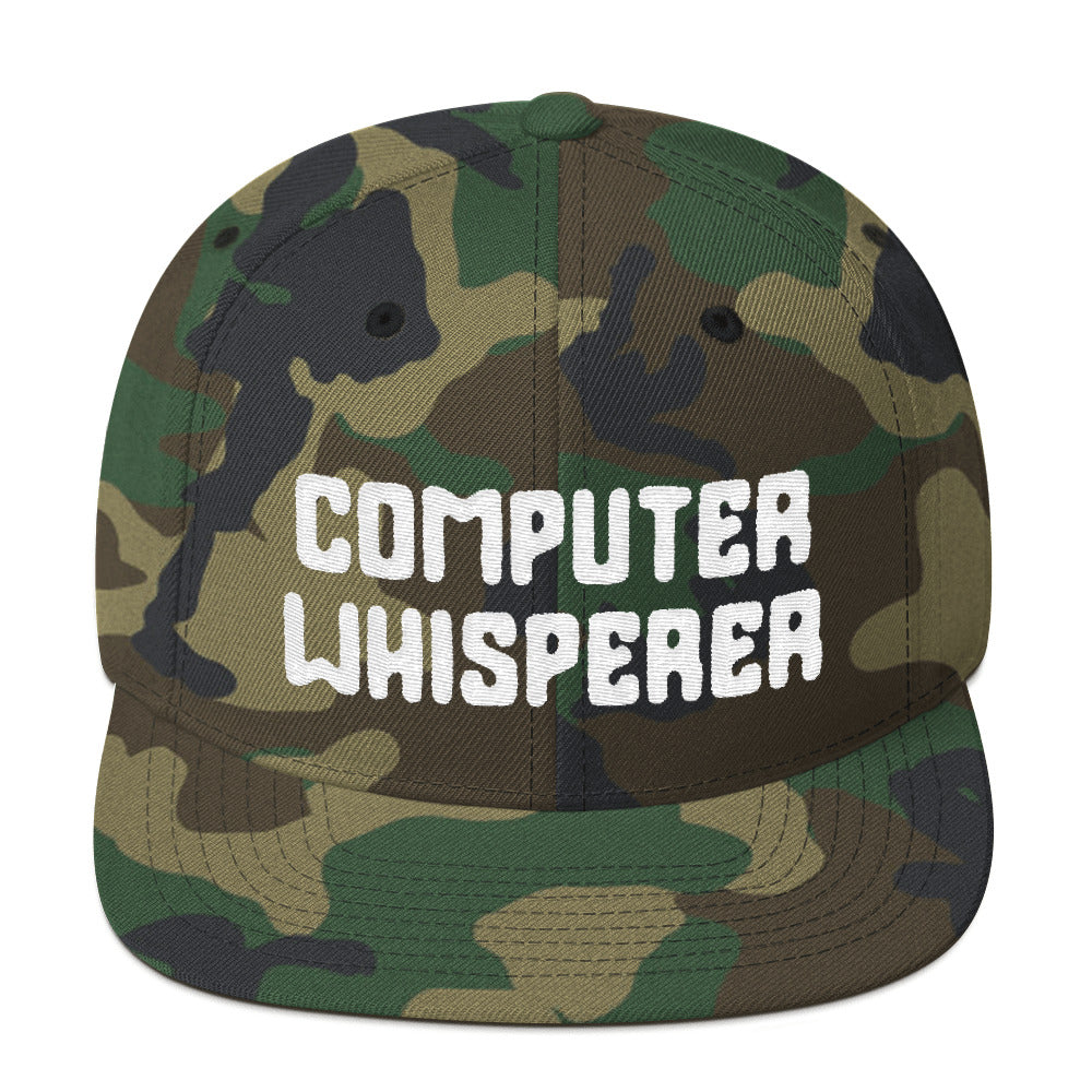 Computer Whisperer Snapback Hat