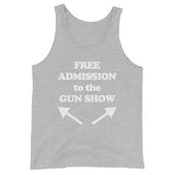 Free Admission To The Gun Show Tank Top (Unisex)