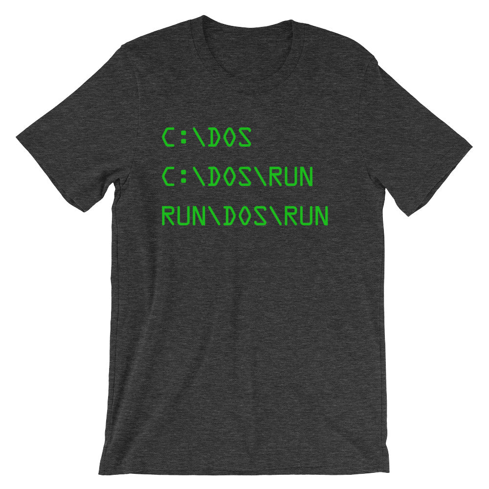 C DOS Run (Run DOS Run) T-Shirt (Unisex)