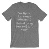 Dear Algebra T-Shirt (Unisex)