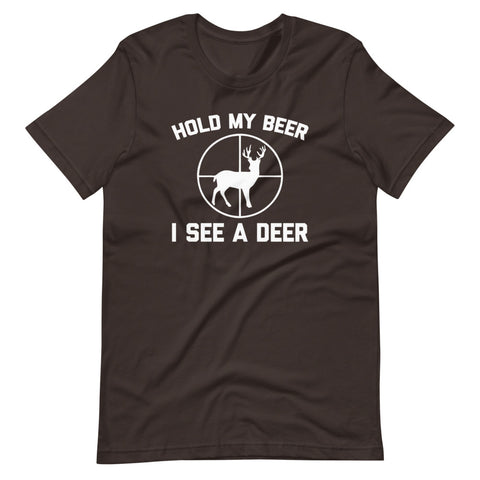 Hold My Beer, I See A Deer T-Shirt (Unisex)