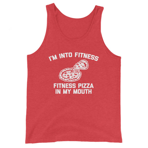 I'm Into Fitness (Fitness Pizza In My Mouth) Tank Top (Unisex)