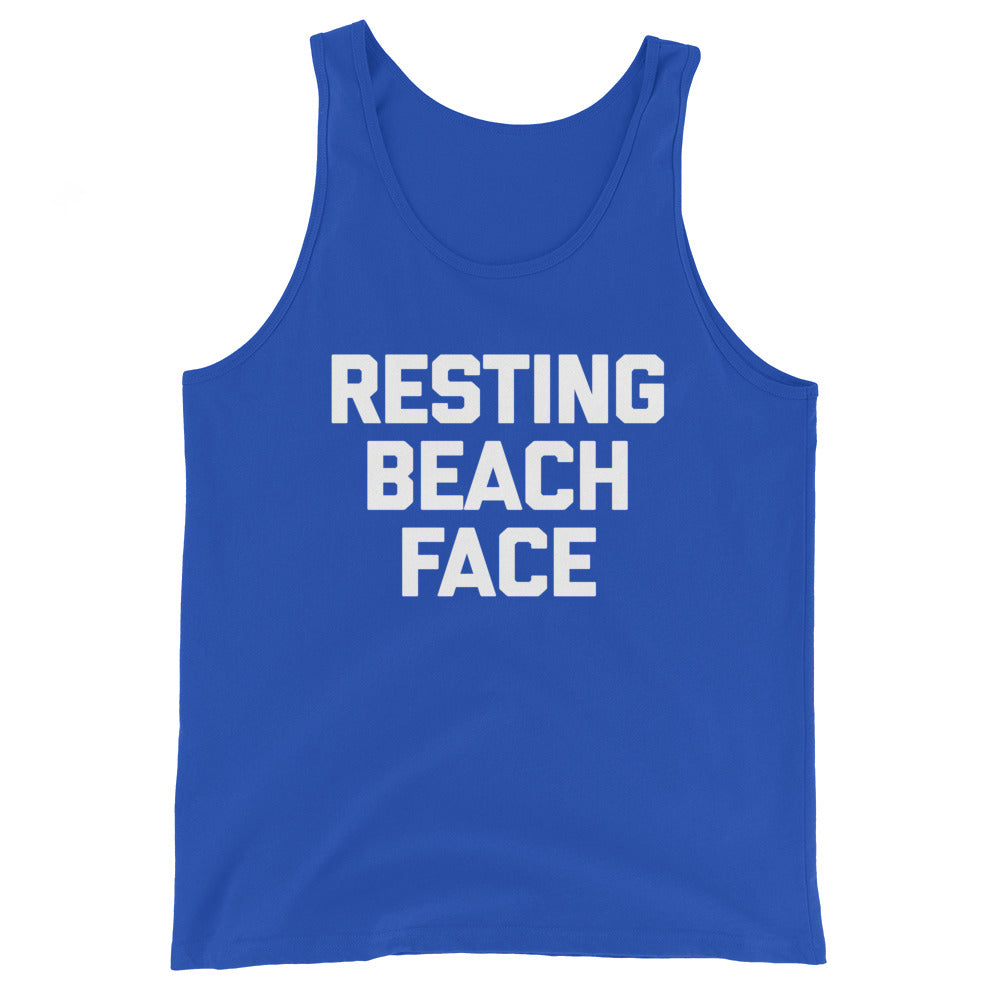 Resting Beach Face Tank Top (Unisex)