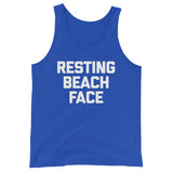 Resting Beach Face Tank Top (Unisex)