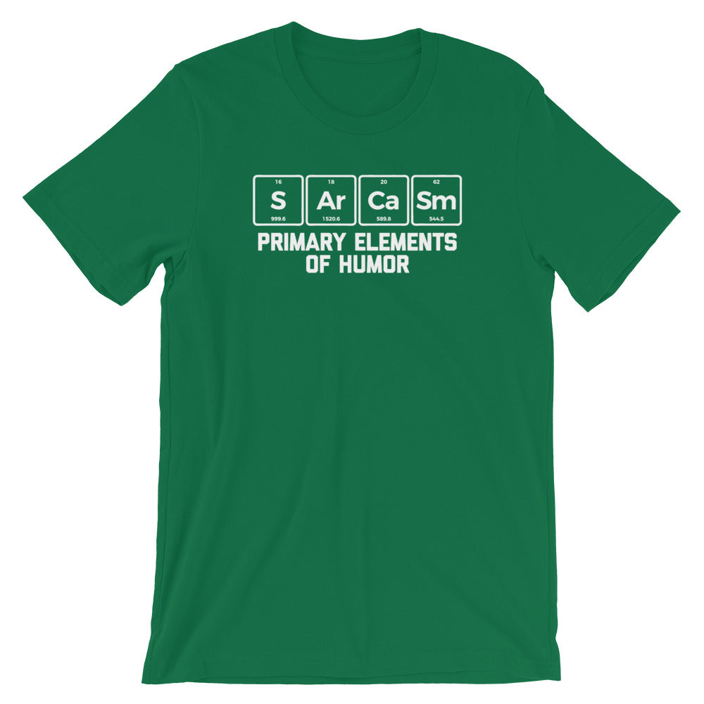 Sarcasm: Primary Elements Of Humor T-Shirt (Unisex)